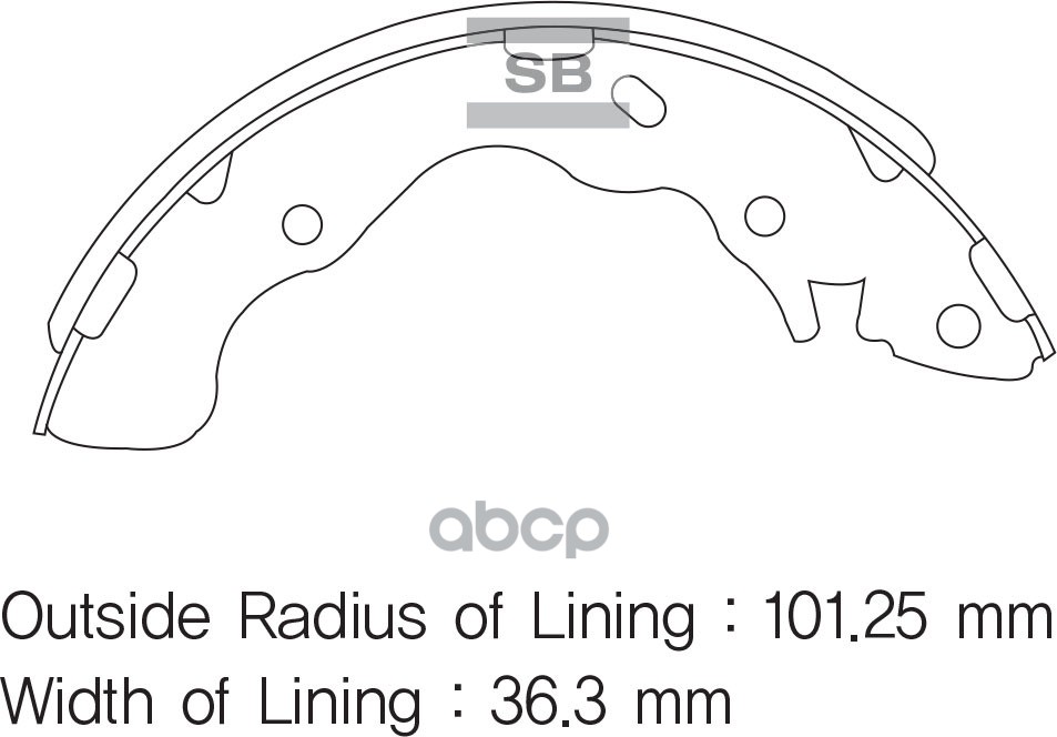 Колодки барабанные SANGSIN BRAKE SA128